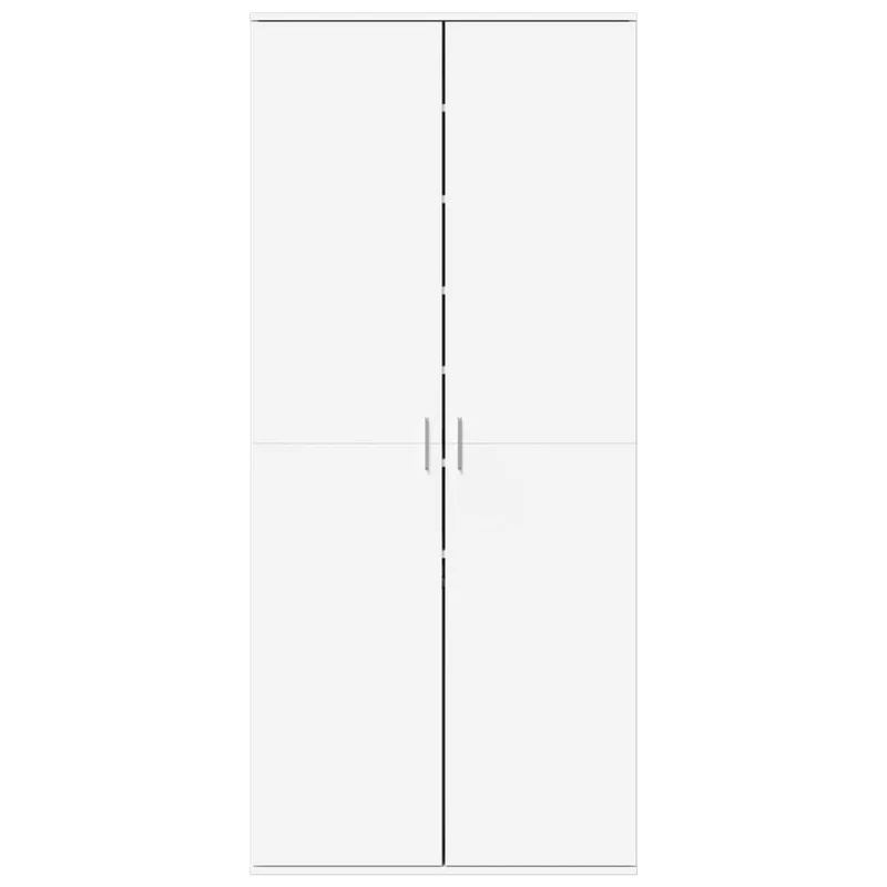 Shoe Cabinet White 80x39x178 cm Engineered Wood