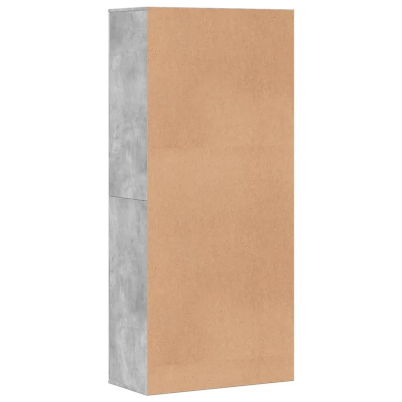 Shoe Cabinet Concrete Grey 80x39x178 cm Engineered Wood