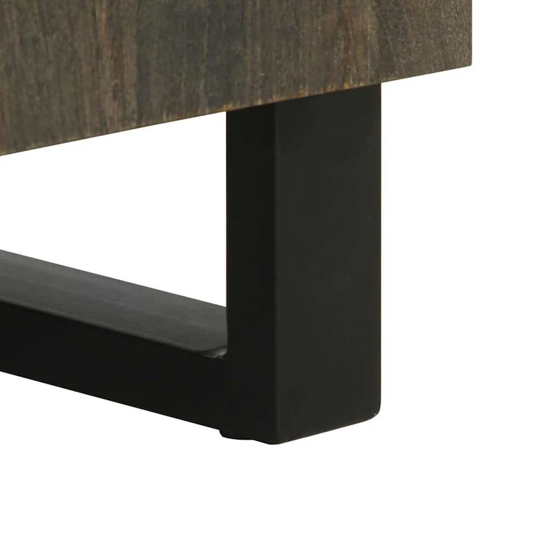 3 Piece Sideboards Black 60x33x75 cm Solid Wood Mango