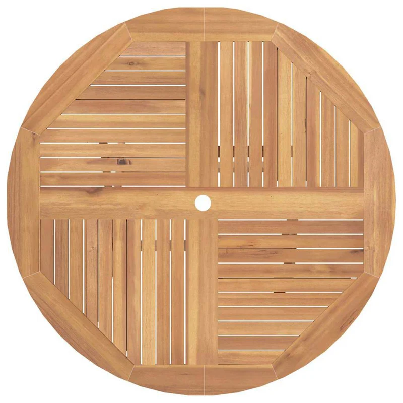 Garden Bistro Set 3 pcs Natural Solid Teak Wood