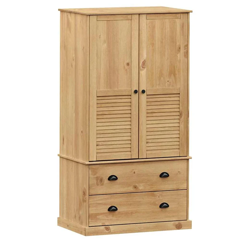 Wardrobe "VIGO" 90x55x170 cm Solid Wood Pine