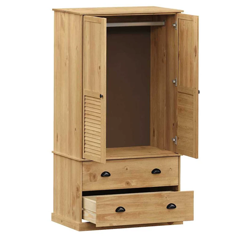Wardrobe "VIGO" 90x55x170 cm Solid Wood Pine