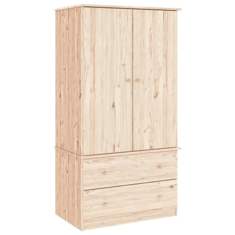 Wardrobe "ALTA" 90x55x170 cm Solid Wood Pine