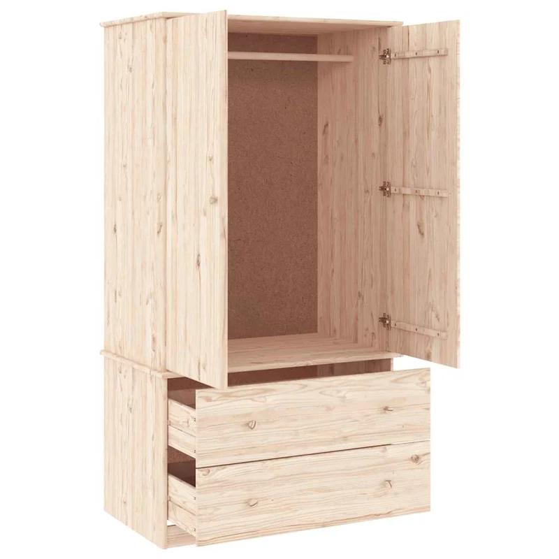 Wardrobe "ALTA" 90x55x170 cm Solid Wood Pine