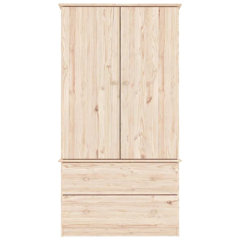 Wardrobe "ALTA" 90x55x170 cm Solid Wood Pine