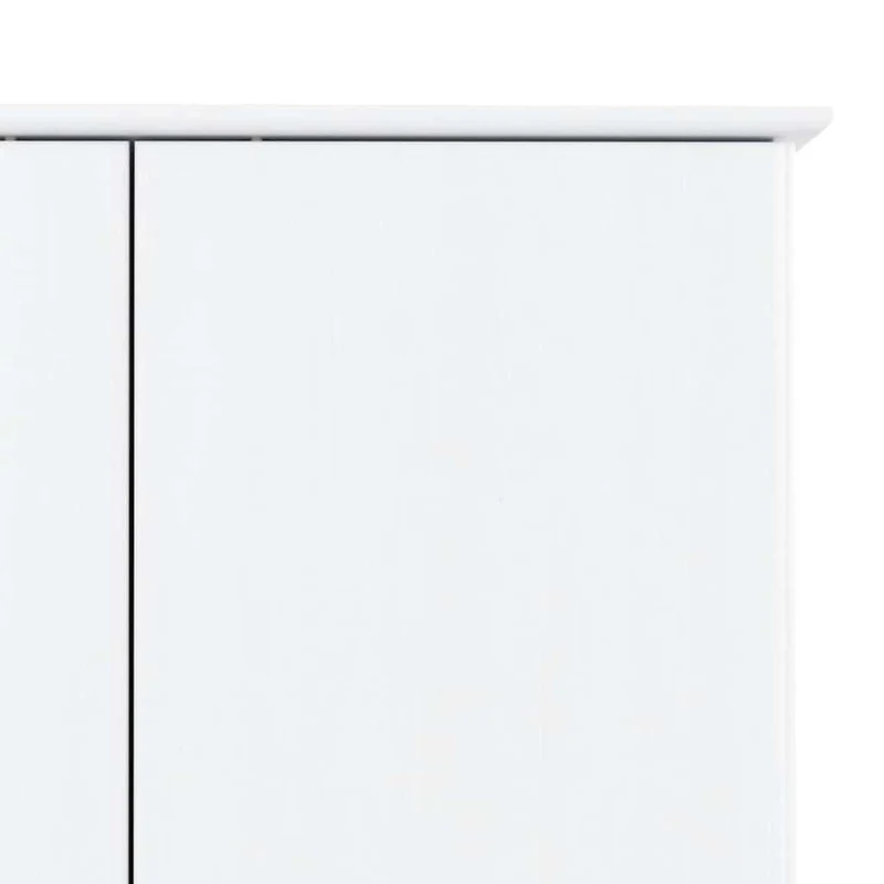 Wardrobe "ALTA" White 90x55x170 cm Solid Wood Pine