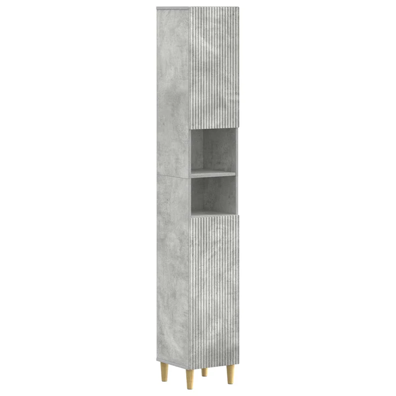 4 Piece Bathroom Cabinet Set ARNHEM Concrete Grey