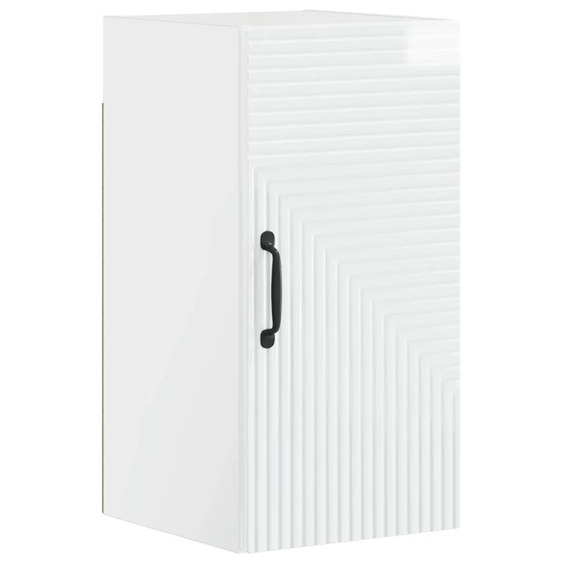 4 Piece Bathroom Cabinet Set HAARLEM High Gloss White