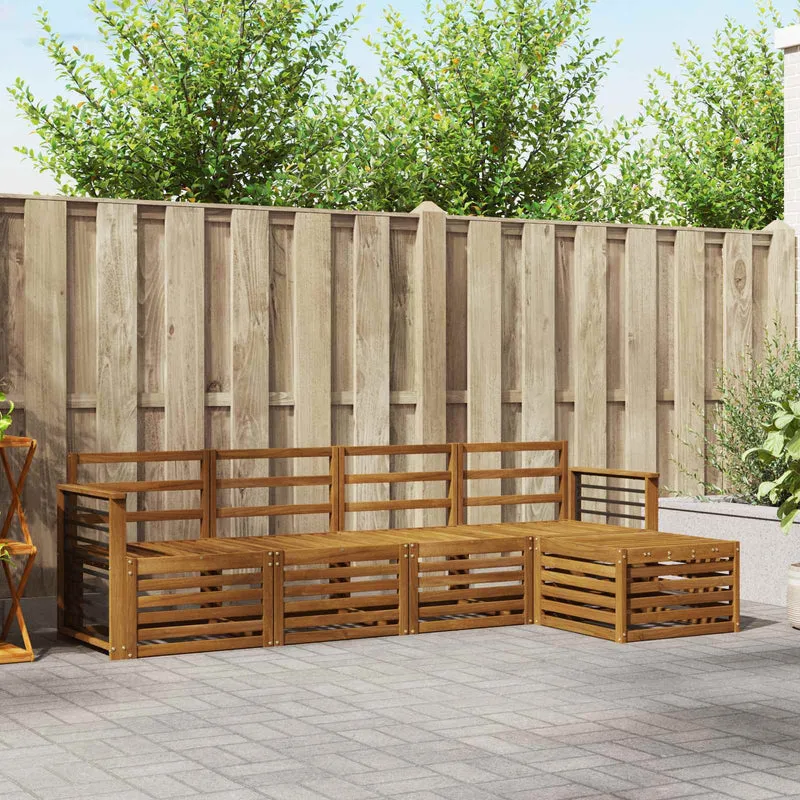 Outdoor Sofa Set 5 pcs Natural