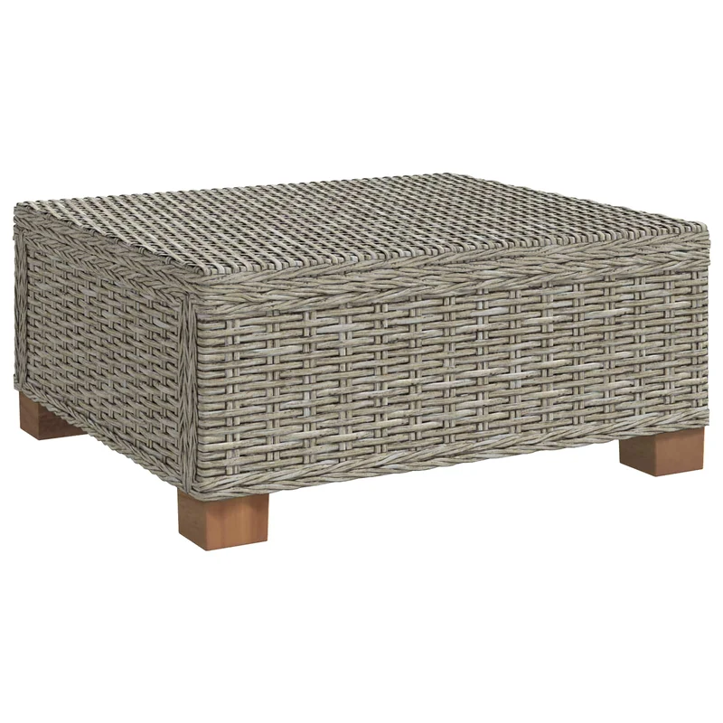 2 pcs Rattan Lounge Set with Cushions GENDT Natural Rattan