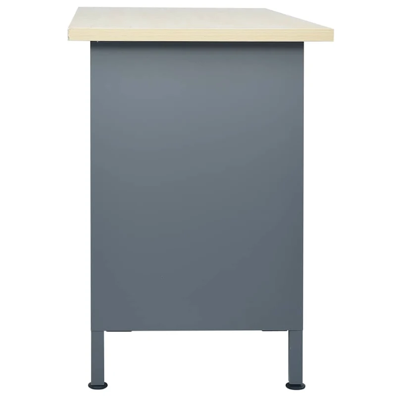 145346 vidaXL Workbench Black 120x60x85 cm Steel