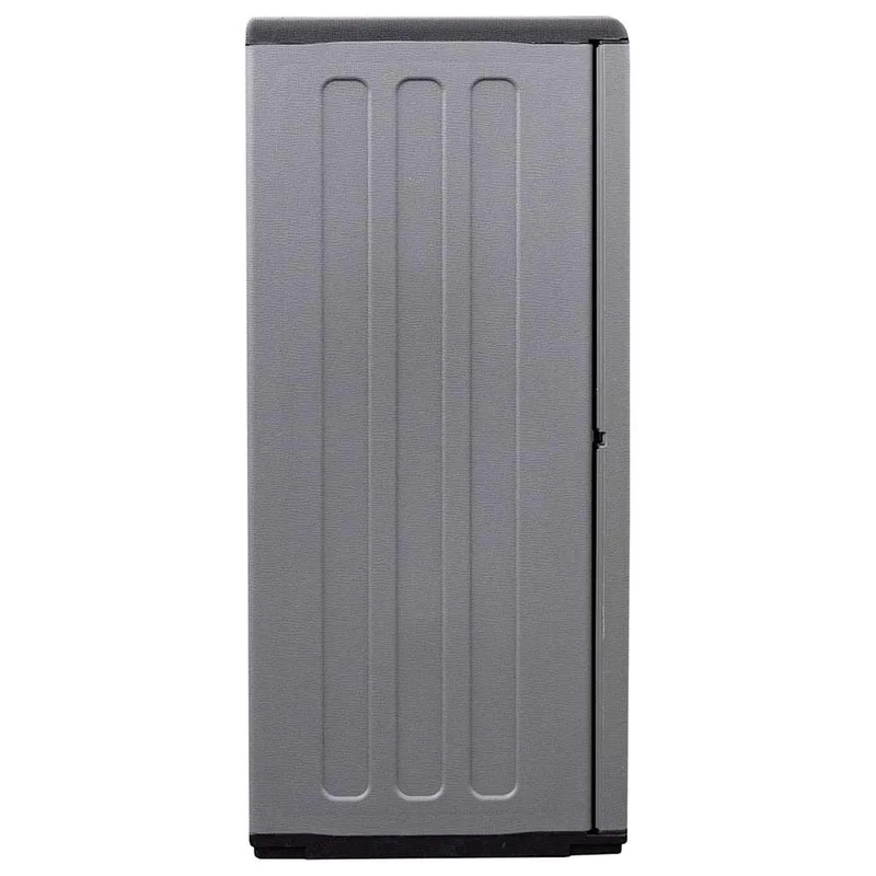 Garden Storage Cabinet Grey and Black 102x37x84 cm PP