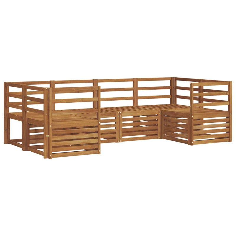 Outdoor Sofa Set 6 pcs Natural