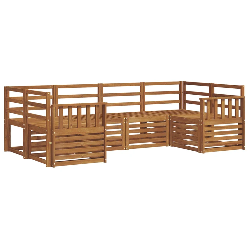 Outdoor Sofa Set 6 pcs Natural