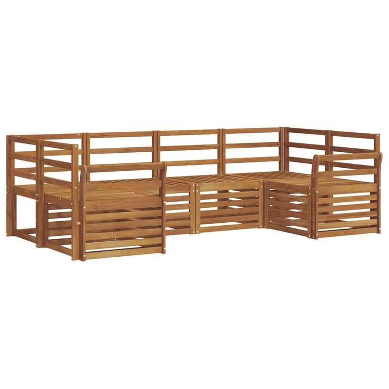 Outdoor Sofa Set 6 pcs Natural