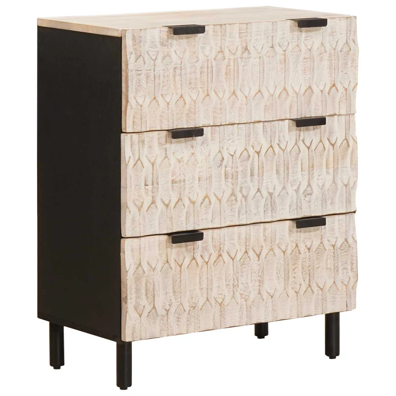 Sideboard 3 pcs 60 x 33 x 75 cm Solid Mango Wood