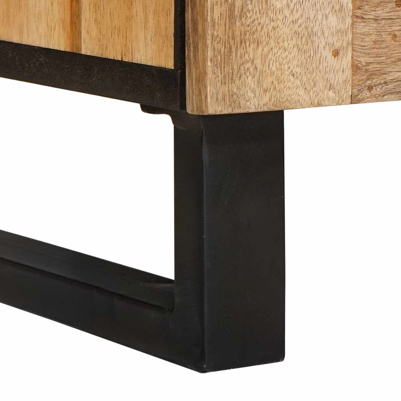 Sideboard 2 pcs 60 x 33 x 75 cm Solid Mango Wood Brown