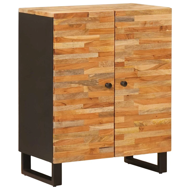 Sideboard 3 pcs 60 x 33 x 75 cm Solid Mango Wood Brown