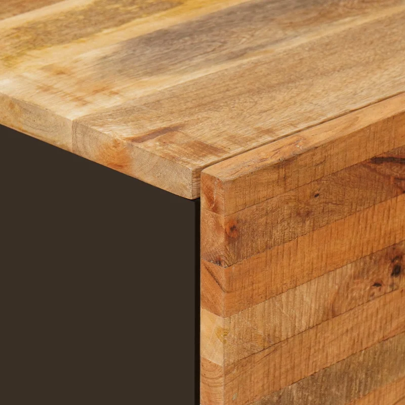 Sideboard 3 pcs 60 x 33 x 75 cm Solid Mango Wood Brown