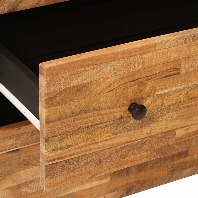 Sideboard 3 pcs 60 x 33 x 75 cm Solid Mango Wood Brown