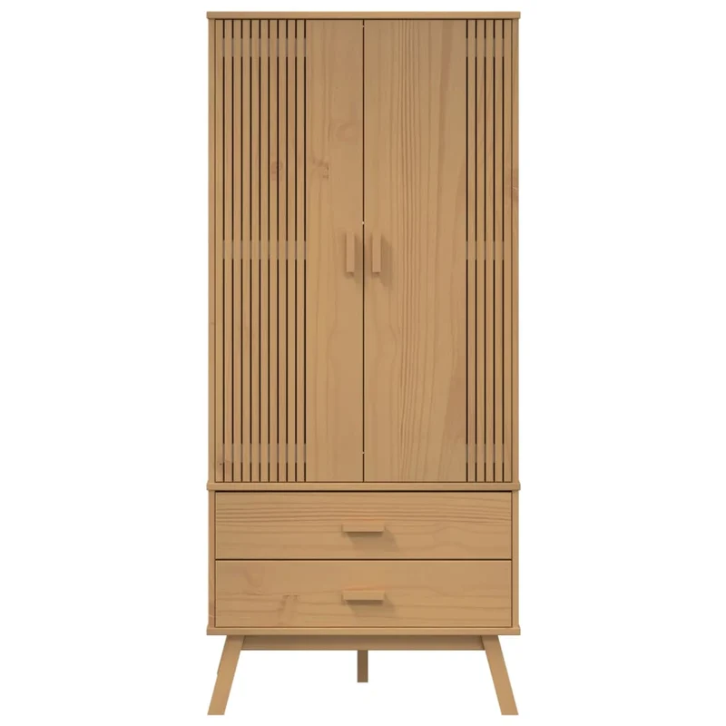 Wardrobe "OLDEN" Brown 76,5x53x172 cm Solid Wood Pine