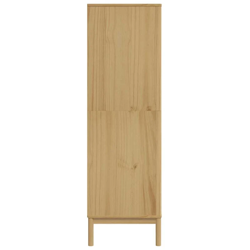 Wardrobe "FLORO" Wax Brown 77x53x171 cm Solid Wood Pine