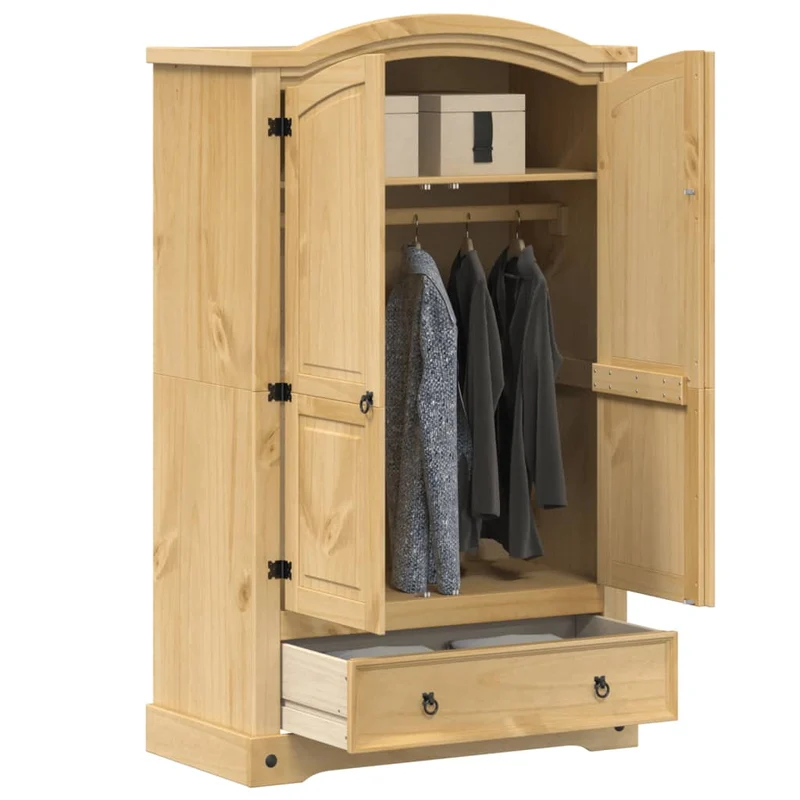 Wardrobe "Corona" 101x52x170 cm Solid Wood Pine
