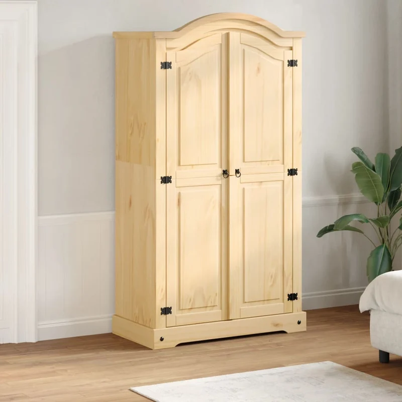 Wardrobe "Corona" 102x52x186 cm Solid Wood Pine