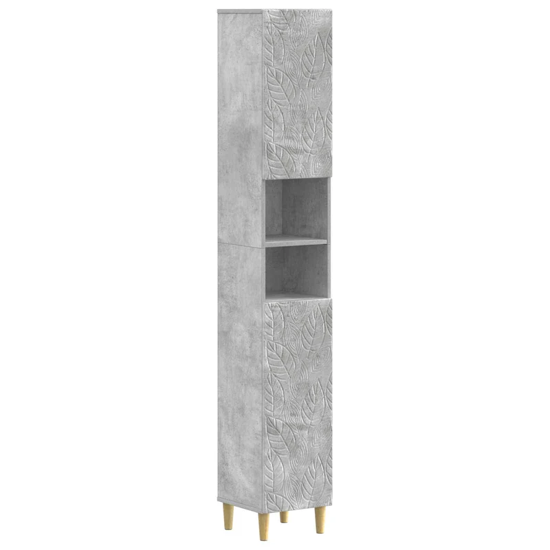 4 Piece Bathroom Cabinet Set DELFT Concrete Grey