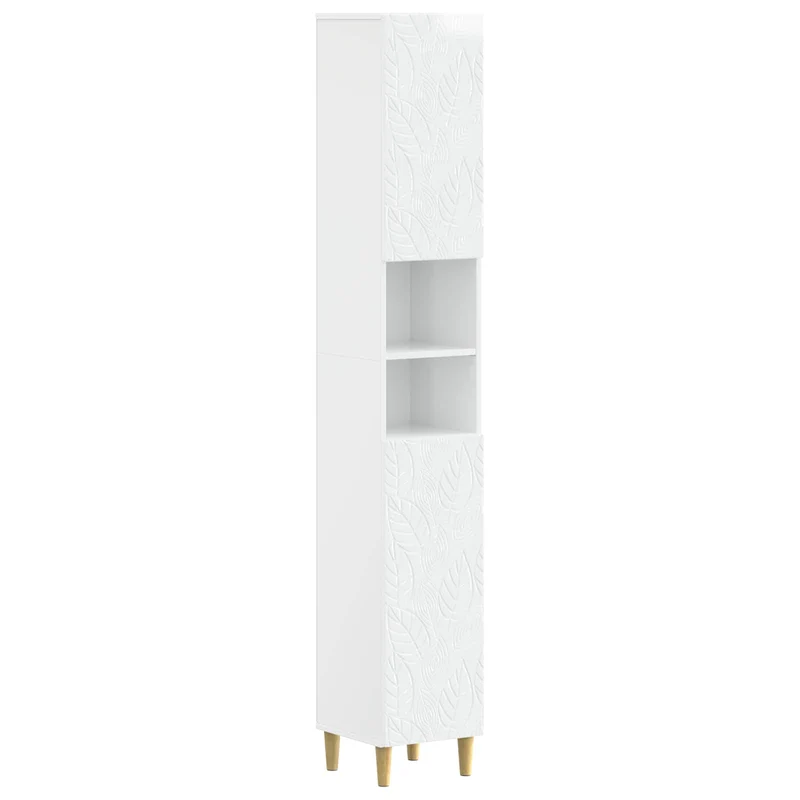 4 Piece Bathroom Cabinet Set DELFT High Gloss White