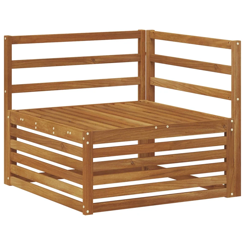 Outdoor Sofa Set 4 pcs Natural Solid Acacia Wood