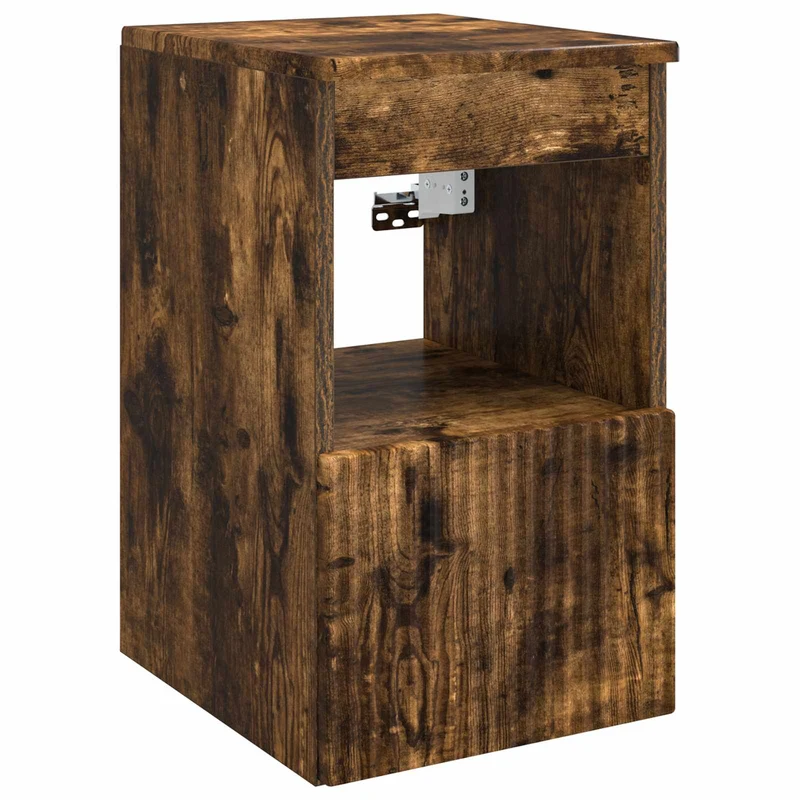 Bathroom Furniture Set 3 pcs Smoked Oak Engineered Wood