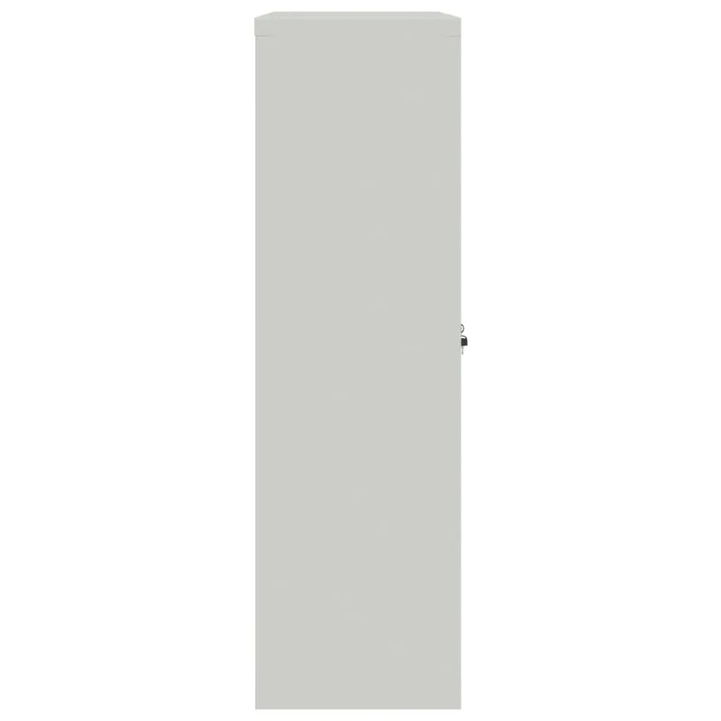 Office Cabinet 90x40x140 cm Steel Grey