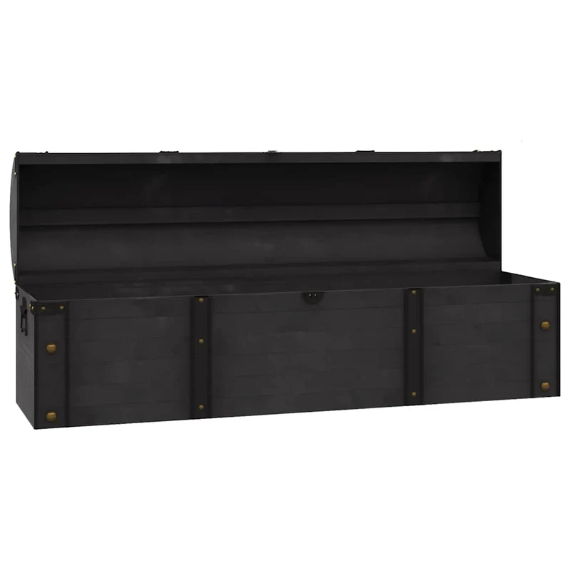 245801 vidaXL Storage Chest Solid Wood Vintage Style 120x30x40 cm