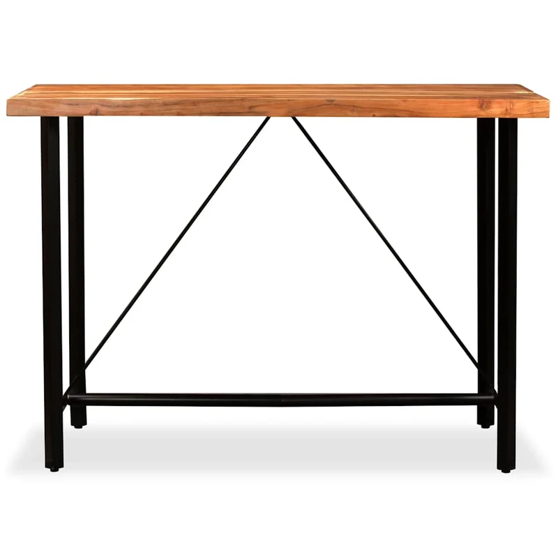 245437 vidaXL Bar Table Solid Acacia Wood 150x70x107 cm