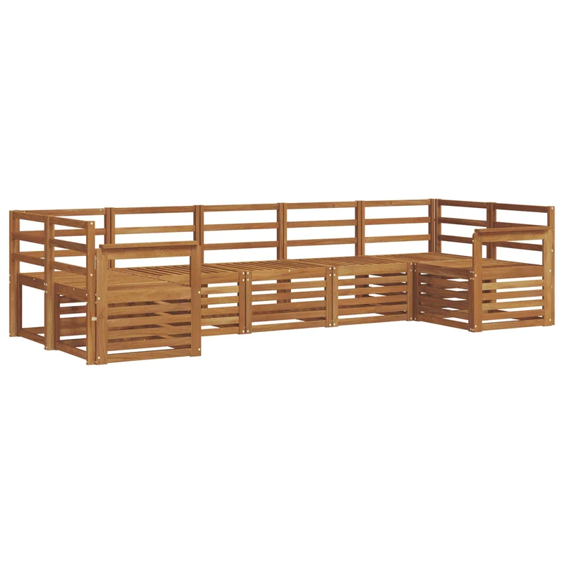 Outdoor Sofa Set 7 pcs Natural