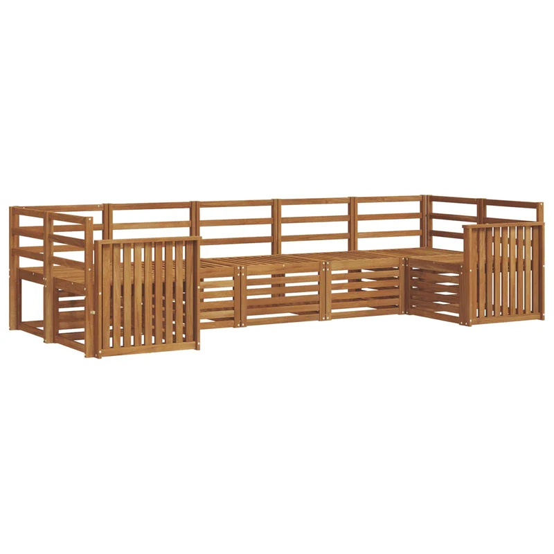Outdoor Sofa Set 7 pcs Natural