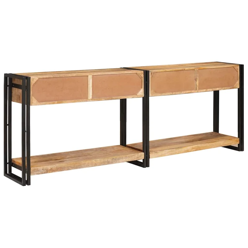 Console Tables 2 pcs Brown 200 x 33 x 75 cm Solid Mango Wood