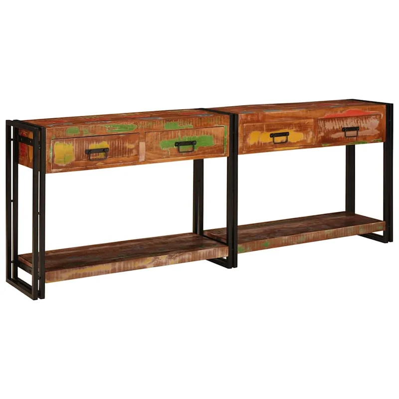 Console Tables 2 pcs Multicolour 200 x 33 x 75 cm