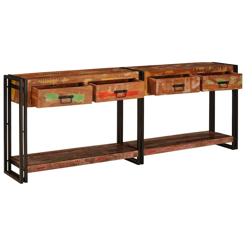 Console Tables 2 pcs Multicolour 200 x 33 x 75 cm
