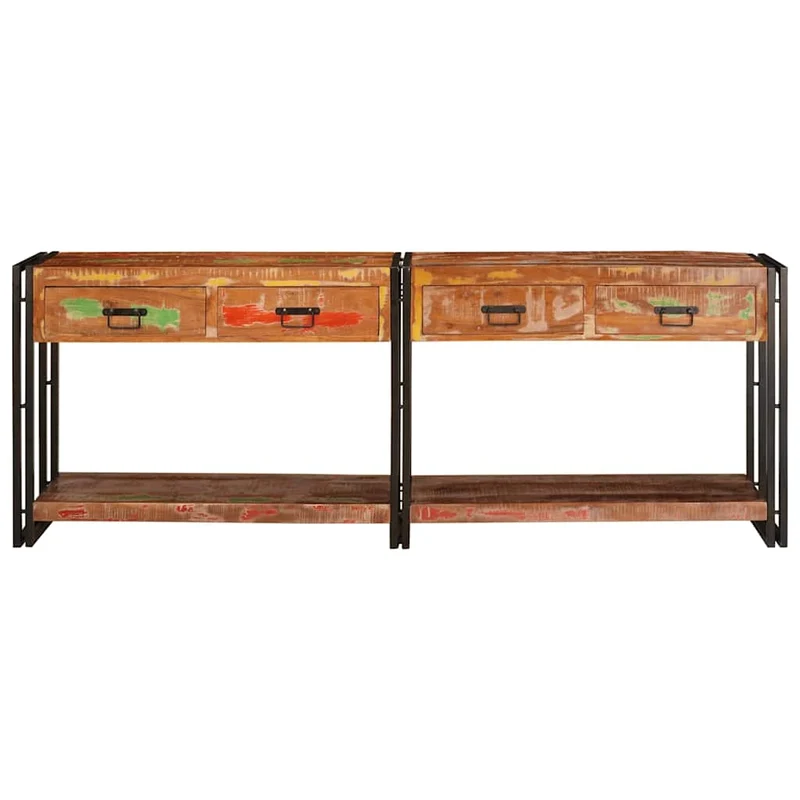 Console Tables 2 pcs Multicolour 200 x 33 x 75 cm