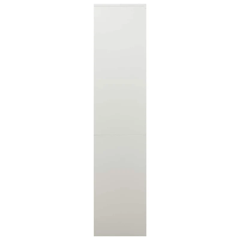 335947 vidaXL Office Cabinet Light Grey 90x40x180 cm Steel