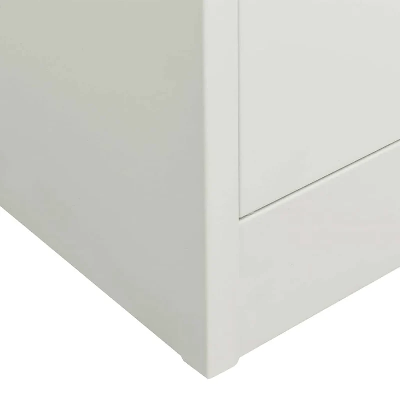 335947 vidaXL Office Cabinet Light Grey 90x40x180 cm Steel