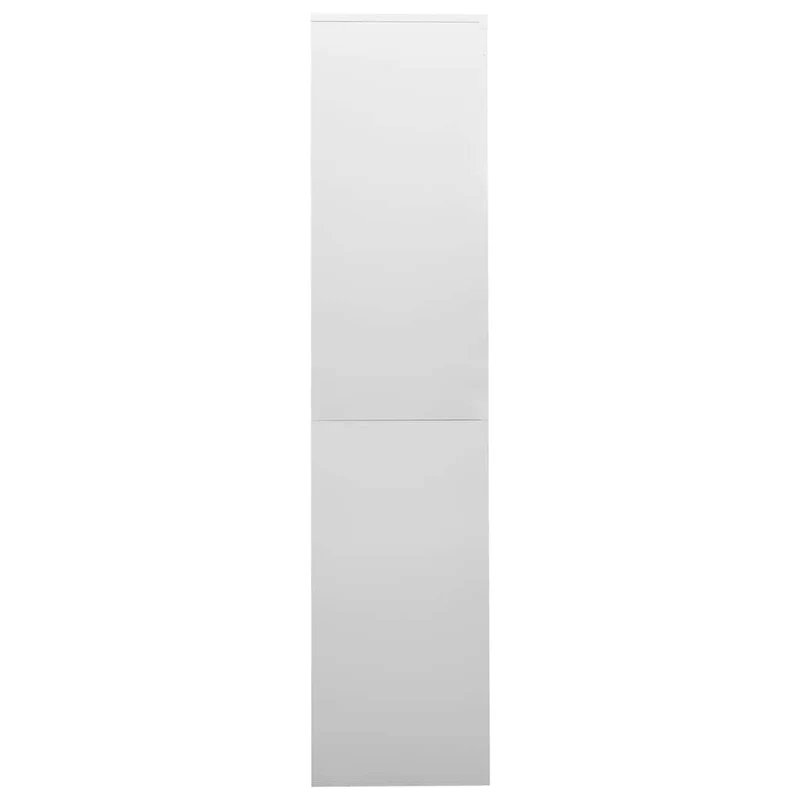 335959 vidaXL Office Cabinet with Sliding Door Light Grey 90x40x180 cm Steel