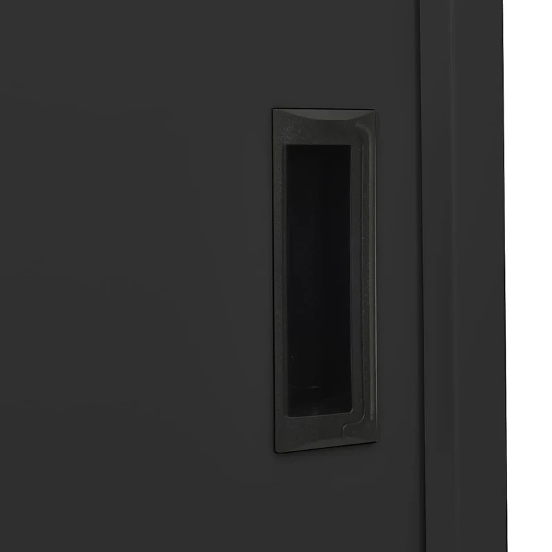 335961 vidaXL Office Cabinet with Sliding Door Anthracite 90x40x180 cm Steel