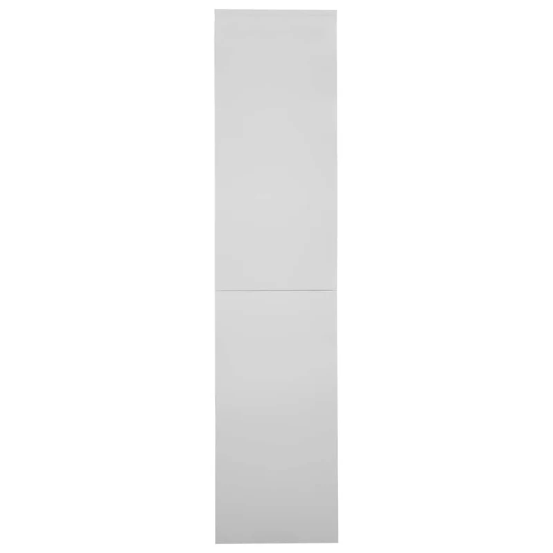 335963 vidaXL Office Cabinet with Sliding Door Light Grey 90x40x180 cm Steel