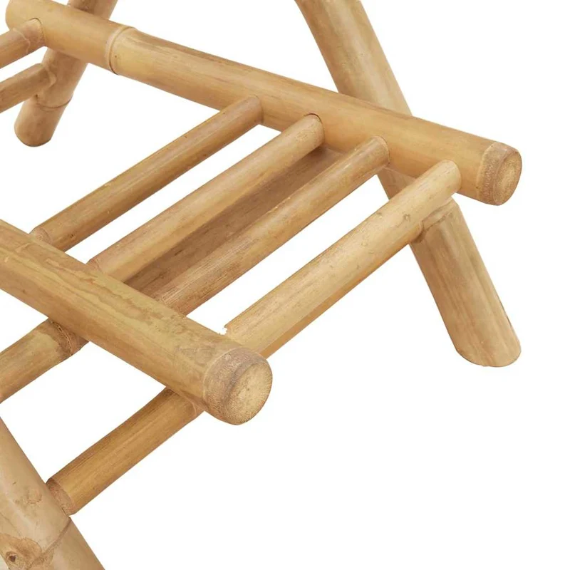 3 Piece Outdoor Bar Set Foldable Bamboo