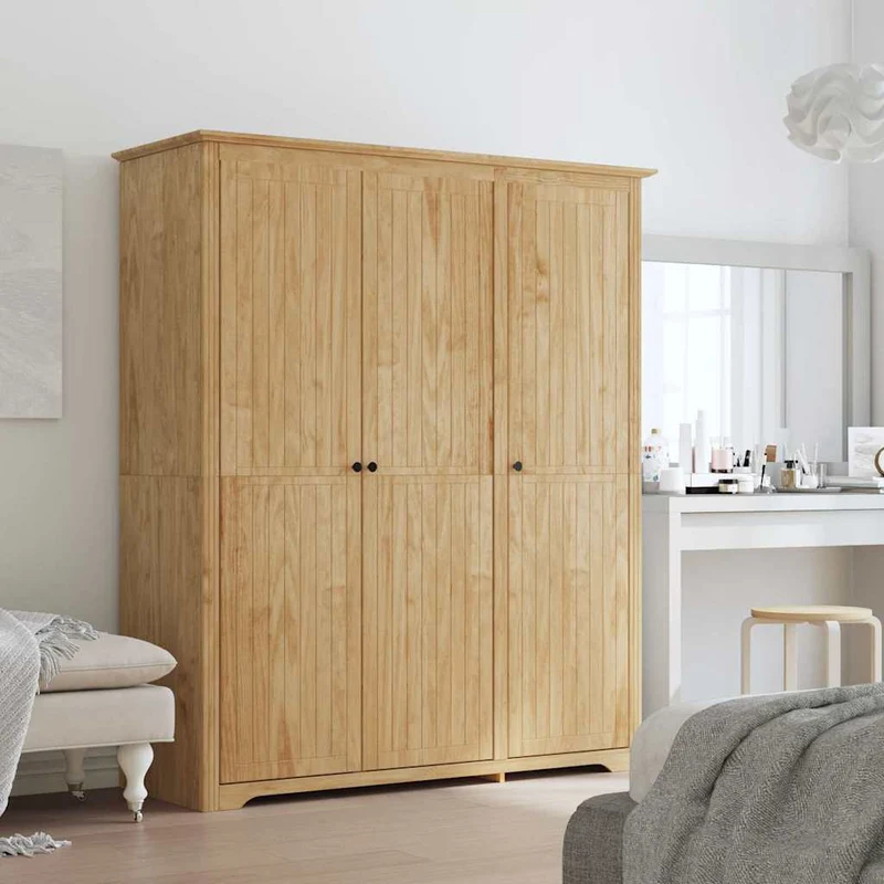 Wardrobe BODO Honey Brown 146 x 53.5 x 173 cm Engineered Wood