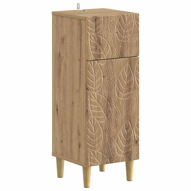 4 Piece Bathroom Cabinet Set DELFT Artisan Oak Engineered Wood