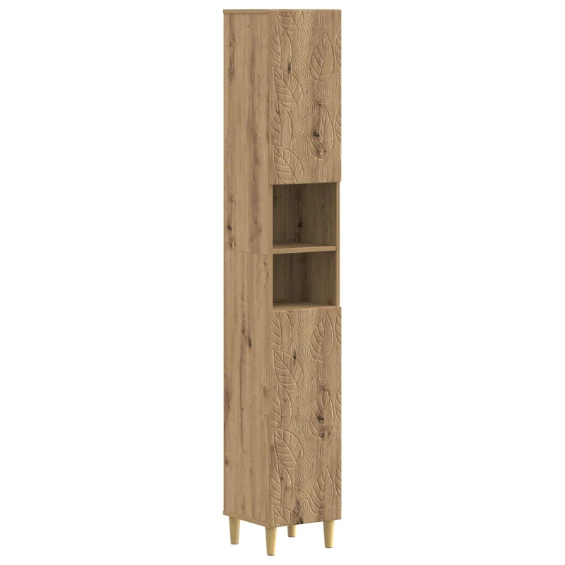 4 Piece Bathroom Cabinet Set DELFT Artisan Oak Engineered Wood
